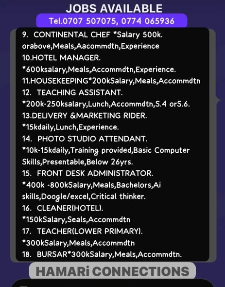 A picture of Opportunities for work