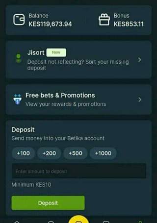 A picture of Betika odds