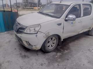A picture of Pick up van used by a construction company