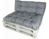 A picture of Pallet chair cushions for a 2 seater back and seat