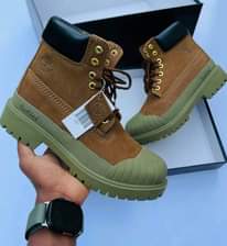 A picture of Timberland waterproof inapatikana sasa WhatsApp 0627380274