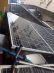A picture of 300 watts solar panels 3pcs big ones