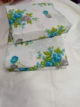 A picture of cotton bedsheets