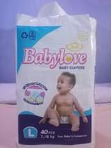 A picture of Baby love diapers and pants