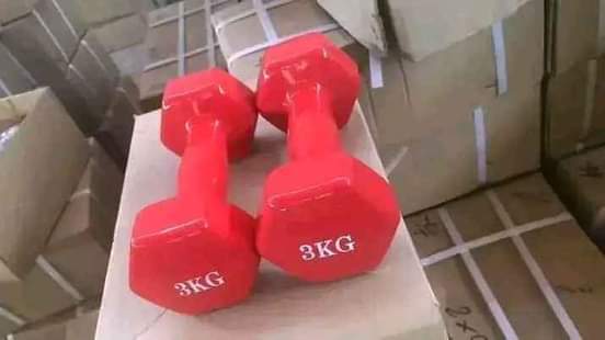 A picture of Dumbbells all KGS available