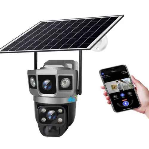 A picture of Solar CCTV security light powered Net camera 4G WiFi camera