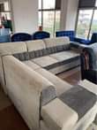 A picture of L shaped sofa