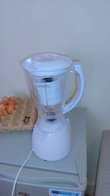 A picture of Fridge and blender