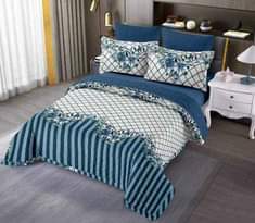 A picture of New designs cotton bedspreads Package has One bedsheet two pillowcases