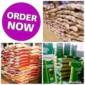 A picture of BAGS OF RICE FOR SALE Contact Ademola Grace ON 09044842377