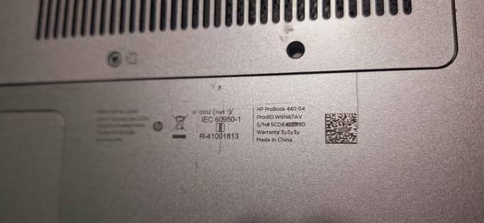 A picture of HP ProBook 440 G4 i5 7200U 8GB DDR4 RAM 500GB