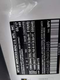 A picture of Mercedes Benz GLE 350