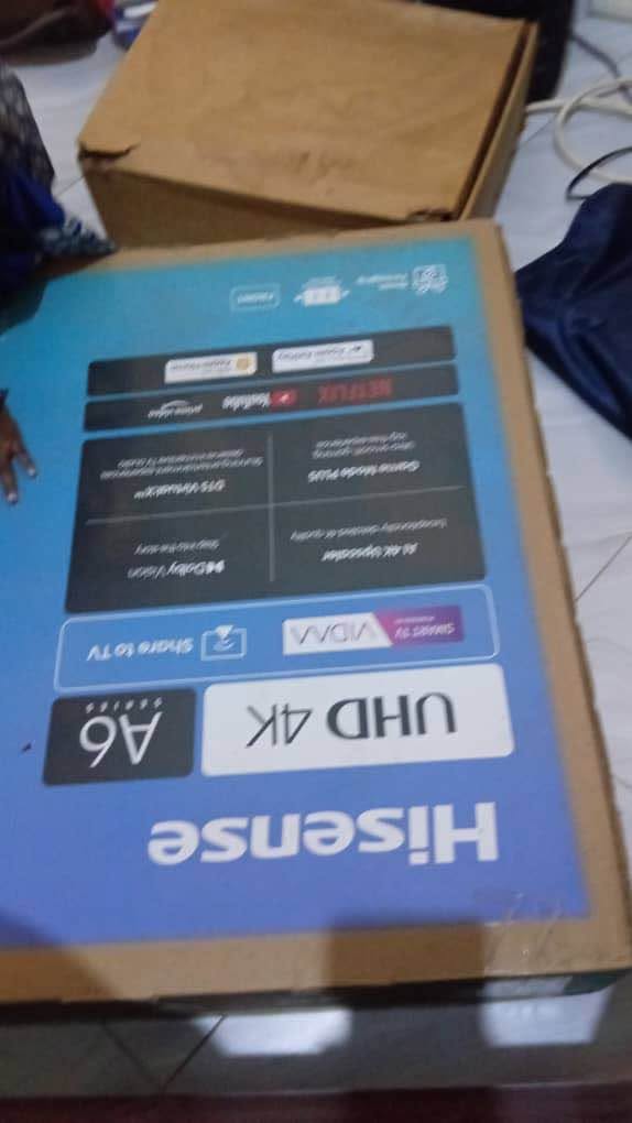 A picture of Hisense 43 A6 series at 600k