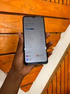 A picture of samsung A12 Ram4gb storage 128gb njoo chap dukani boss wangu