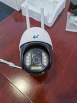 A picture of 32GB 4G Sim card CCTV Security Camera with a Mobile