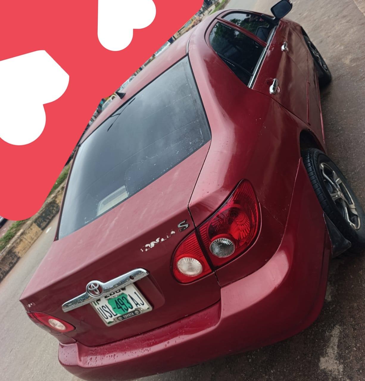 A picture of Partly first body corolla American spec 3.850 settlement 280k.