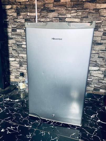 A picture of Hisense Fridge 75K Hisense 43 Smart TV 150K OX Standing