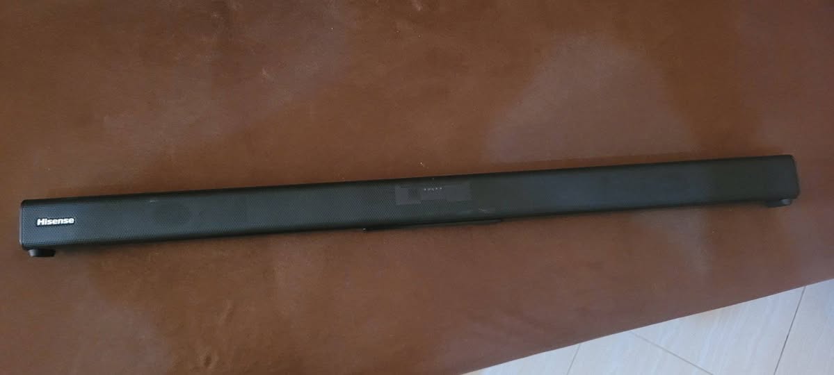 A picture of Hisense sound bar New just out of a box