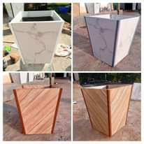 A picture of Ceramic tile flower pots available at affordable prices