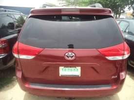 A picture of TOYOTA SIENNA AUCTION PRICE FOR SALE