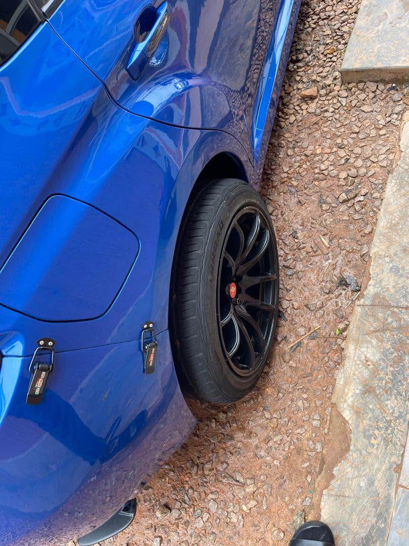 A picture of Subaru wrx sti 6 gear manual rally car 2012 model
