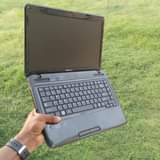 A picture of laptop Toshiba core 2duo