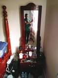 A picture of 5by6 Bed Mattress wardrobe dressing mirror and woofer