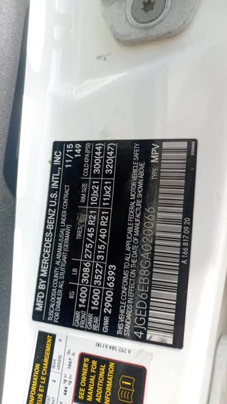 A picture of distress distress Foreign Used Mercedes Benz WhatsApp number 07041840355