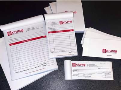 A picture of Receipt and invoice books