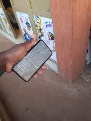 A picture of Samsung Galaxy A10 32gb strong battery 4g network slightly cracked