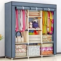 A picture of 3 colum metallic wardrobes