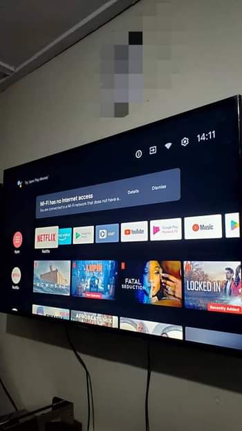 A picture of 40 inches hisense smart tv