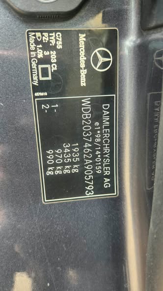 A picture of Benz COMPRESSOR C180 Coupe 4 Plug 2 Door Engine and
