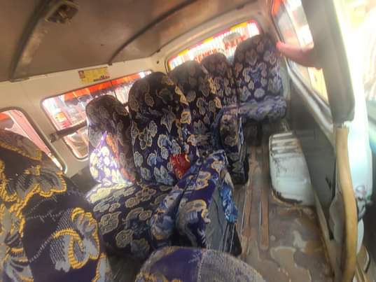 A picture of Kigege taxi or hiace drone