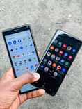 A picture of Samsung S9 And Sony Experia 8 docomo