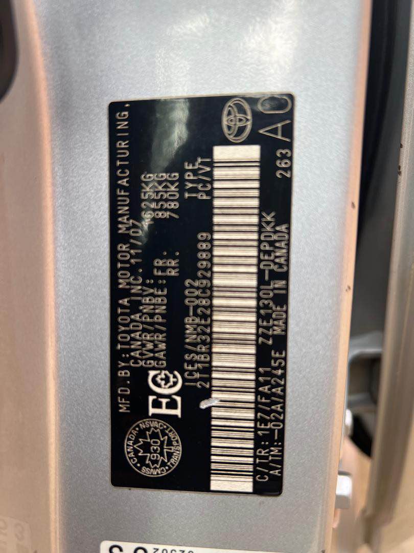 A picture of Toyota Corolla 2008 Tokunbo Standard