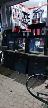 A picture of Salon Mirrors and drawers