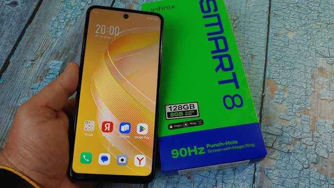 A picture of INFINIX SMART 8 STORAGE 128GB RAM 8GB PRICE 300 000