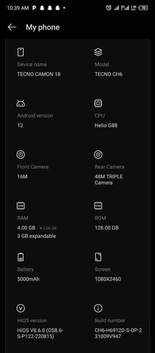 tecno camon