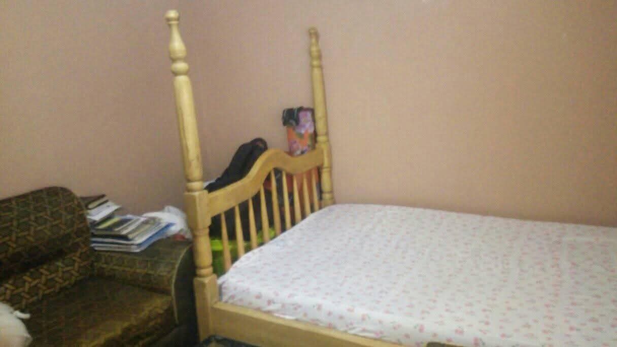 A picture of Sofa set bed glass table