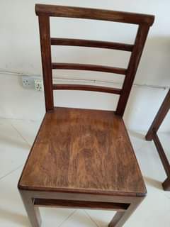 A picture of Wooden chairs two