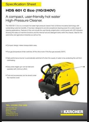 A picture of 2020 Karcher 601c eco professional