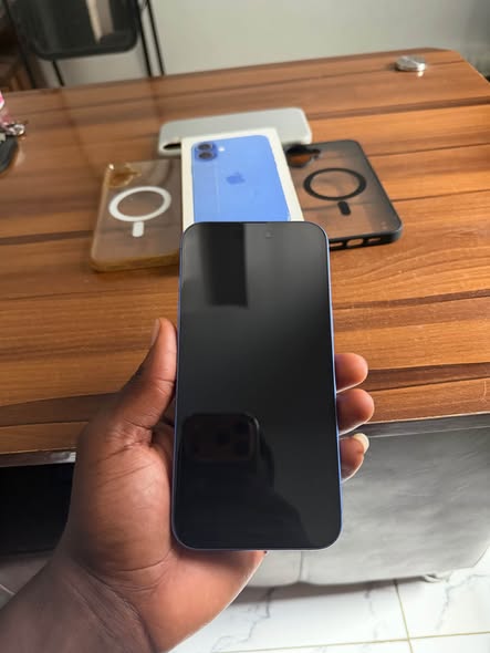 A picture of Open Box Blue iPhone 16 Plus 256gb