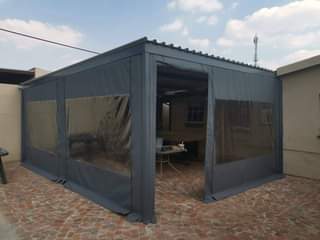 A picture of Canvas roller blinds Curtains for Patio Lapa and Varanda