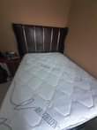 A picture of Nature foam Mattress and Double head board Hisence fridge Microwave