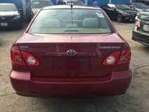 A picture of Tokunbo 2005 Toyota Corolla Wine color Serious Buyer Please In