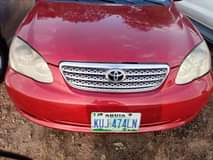 A picture of Six months used Toyota Corolla 2007 model with good engine