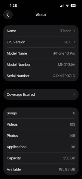 A picture of iPhone 13pro