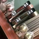 A picture of Curtain rods matallic and plastic