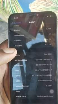 A picture of IPHONE XS USED LIKE NEW MANZESE LOCATION namba 0626959593